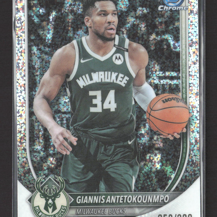 2025 Bowman Chrome Giannis Antetokounmpo #BCV-80 Speckle Refractor 058/299