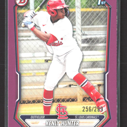 2026 Bowman Kenly Hunter #BP-130 Purple 1st Bowman 256/299