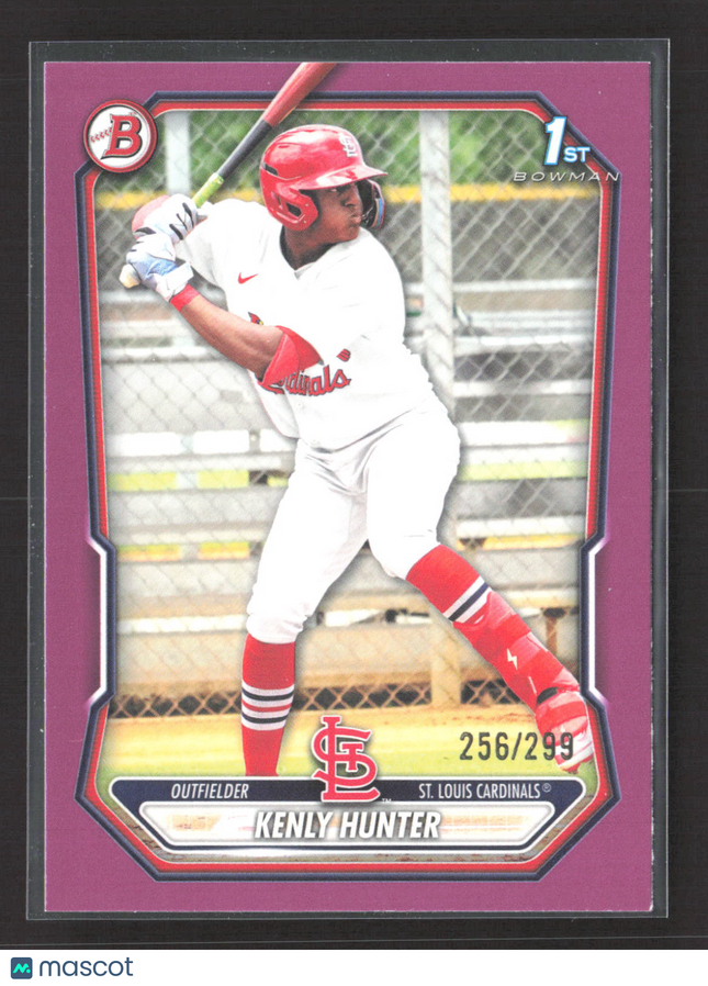 2026 Bowman Kenly Hunter #BP-130 Purple 1st Bowman 256/299