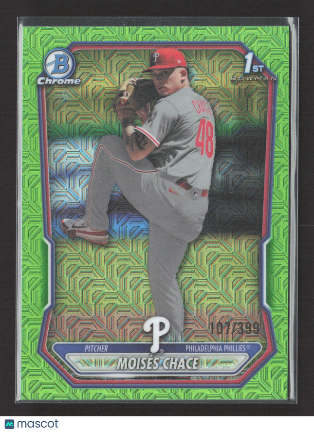 2026 Bowman Chrome Moises Chace #BCP-36 Green Mojo Refractor 107/399