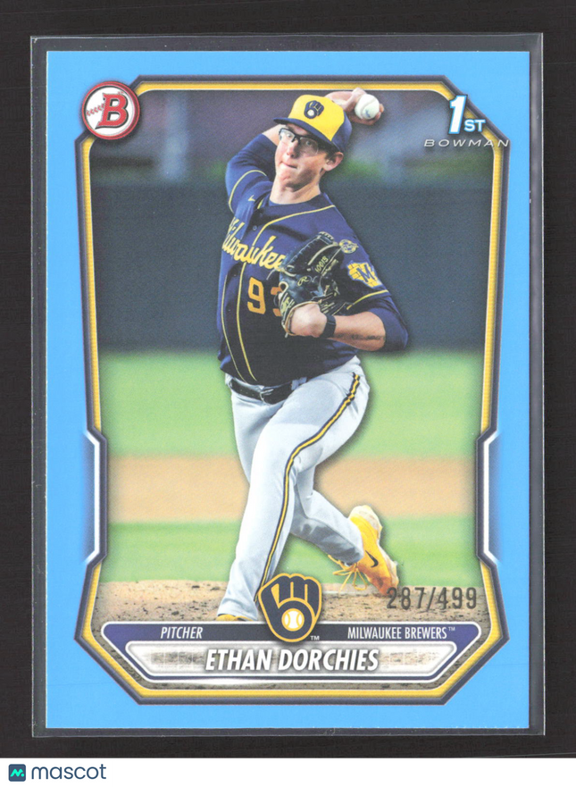 2026 Bowman Ethan Dorchies #BP-52 Sky Blue 1st Bowman /499