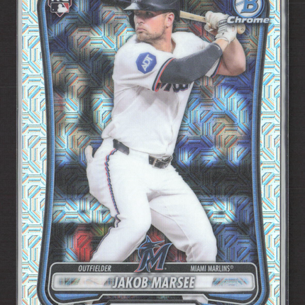 2026 Topps Bowman Chrome Jakob Marsee #86 Mega Box Mojo Refractor RC