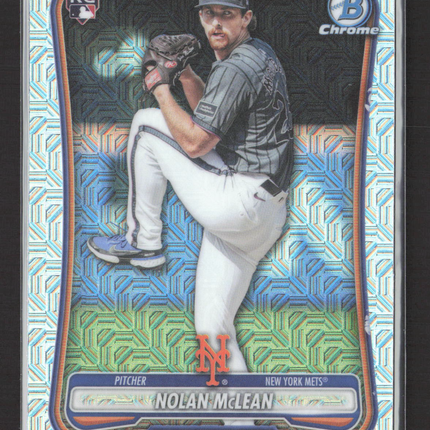 2026 Bowman Chrome Nolan McLean #85 Mega Box Mojo Refractor RC