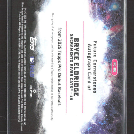 2025 Topps Pro Debut Future Cornerstones Bryce Eldridge #FC-BE 22/25 Auto