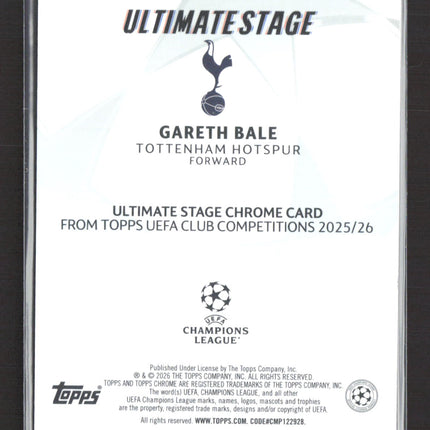 2026 Topps Chrome UEFA Club Competitions Ultimate Stage Gareth Bale #US-19 48/50