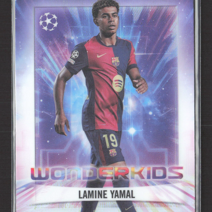 2025 Topps Chrome UEFA Champions League Wonderkids Lamine Yamal #WK-1