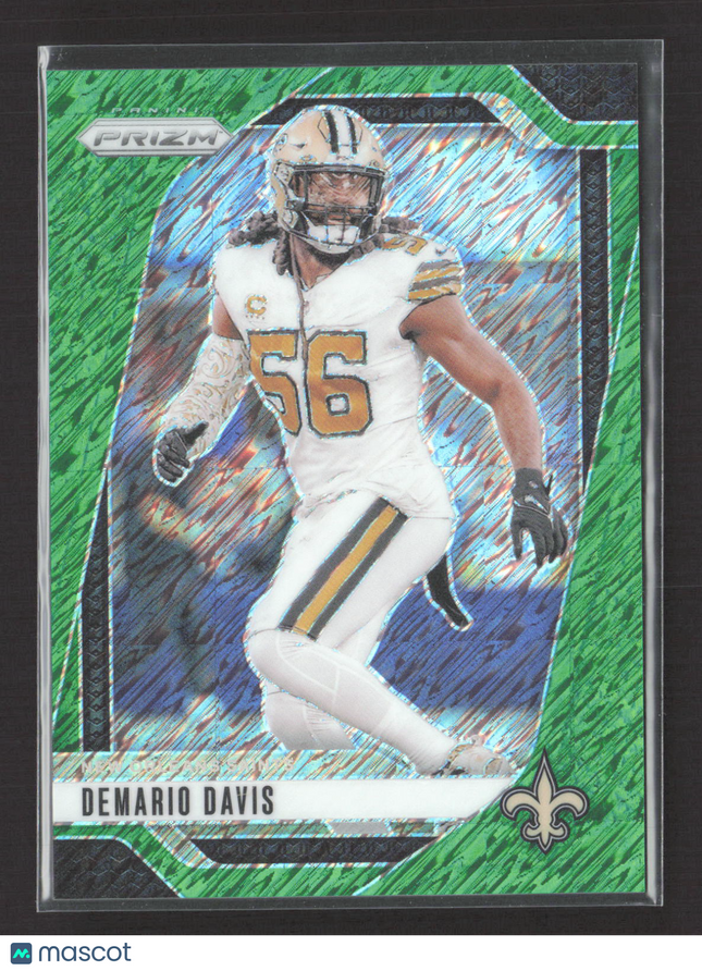2024 Panini Prizm Football Demario Davis #207 Green Shimmer /5