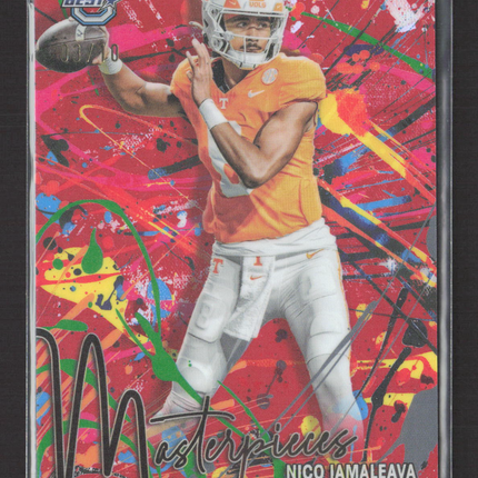 2024 Bowman University Best Masterpieces Nico Iamaleava #BM-12 Red /10