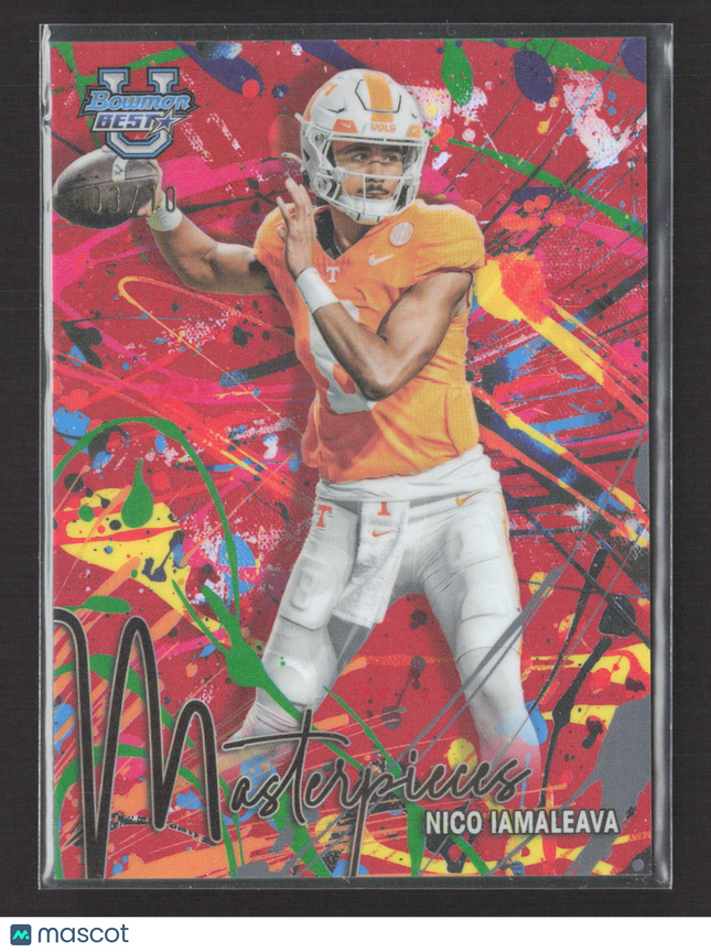 2024 Bowman University Best Masterpieces Nico Iamaleava #BM-12 Red /10
