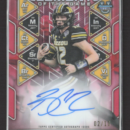 2024 Bowman University Best Elements of the Game Brady Cook 02/10 Auto Red