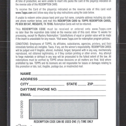 2025 Topps Chrome UFC Sapphire Andre Muniz #CVA-AZ Gold Redemption Auto /50
