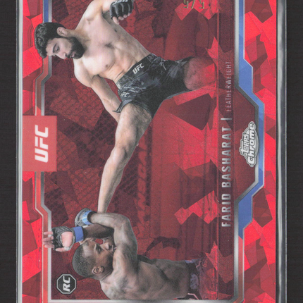 2025 Topps Chrome UFC Farid Basharat #132 Red Sapphire /5