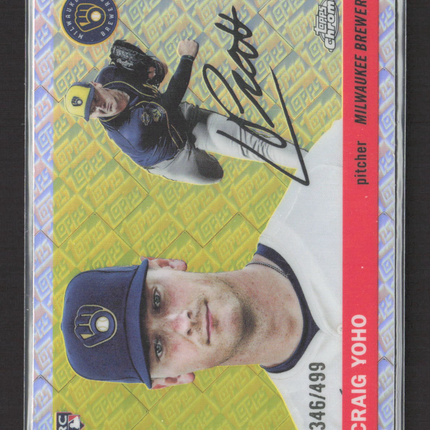 2025 Topps Chrome Platinum Craig Yoho #269 Logofractor 346/499 RC