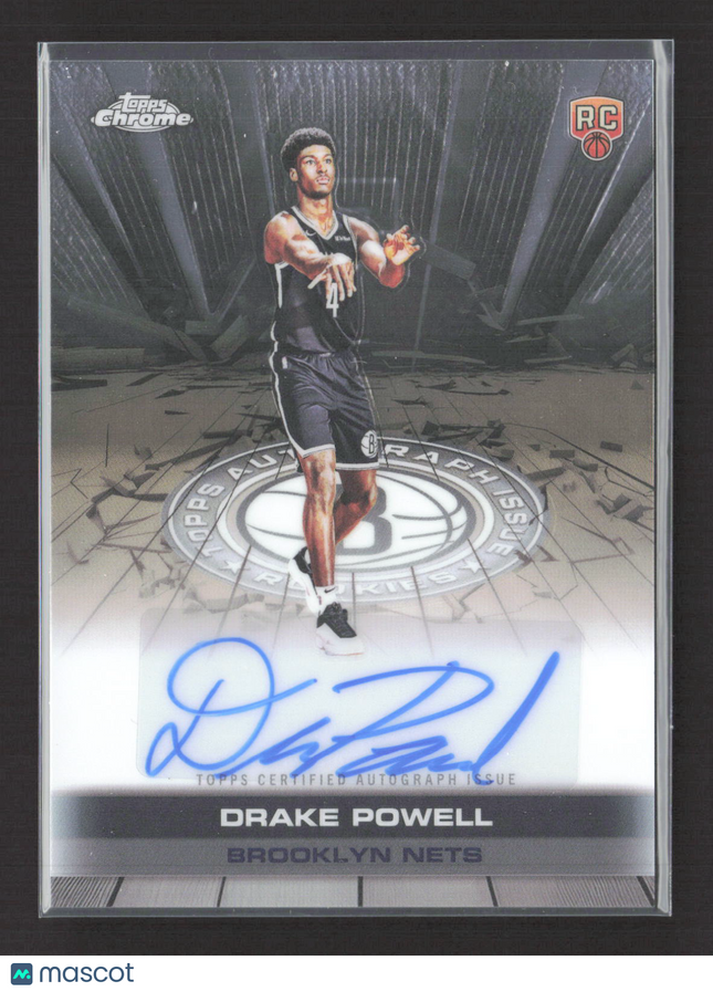 2025 Topps Chrome Drake Powell #TAUR2-DP RC Auto