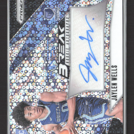 2024 Panini Prizm Fast Break Jaylen Wells #FBR-JWG Disco Auto