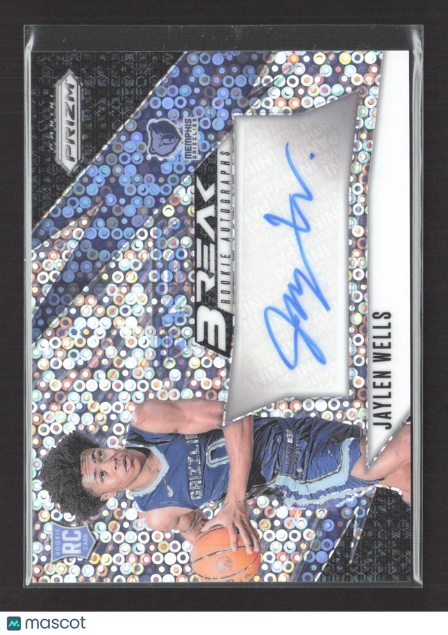2024 Panini Prizm Fast Break Jaylen Wells #FBR-JWG Disco Auto