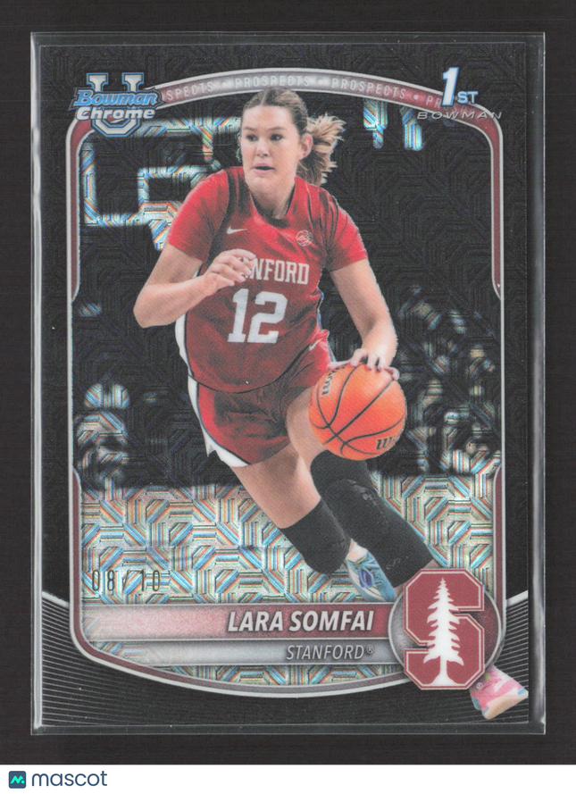 2023 Bowman Chrome University Lara Somfai #BCP-44 Black Mojo /10