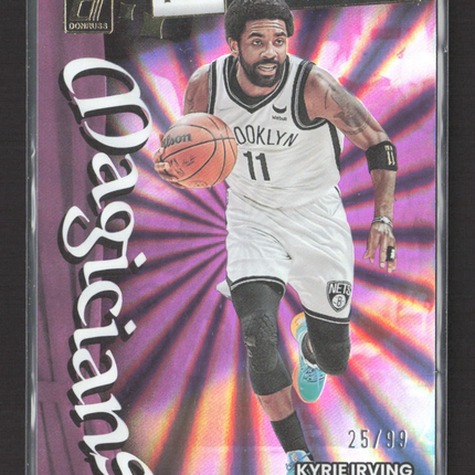2022 Panini Donruss Magicians Kyrie Irving #5 Purple Holo 25/99