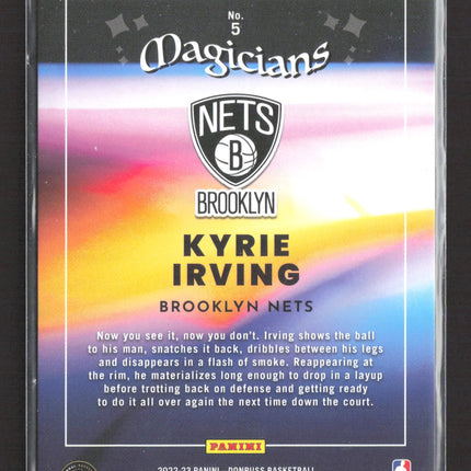 2022 Panini Donruss Magicians Kyrie Irving #5 Purple Holo 25/99