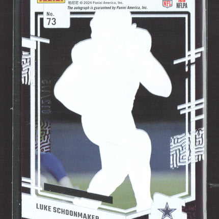 2024 Panini Clearly Donruss Luke Schoonmaker #73 012/175 Auto Purple