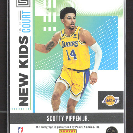 2023 Panini Chronicles Status New Kids On The Court Scotty Pippen Jr RC Auto