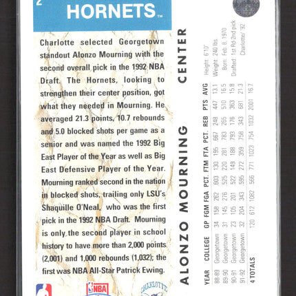 1992 Upper Deck Alonzo Mourning #2