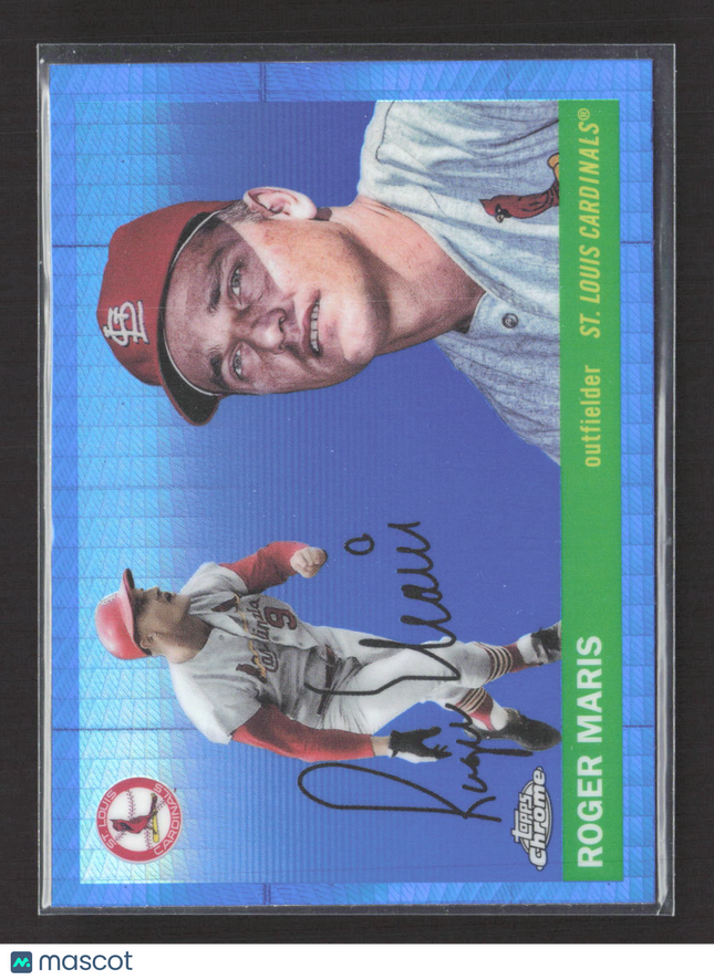2025 Topps Chrome Platinum Roger Maris #427 Blue Prism