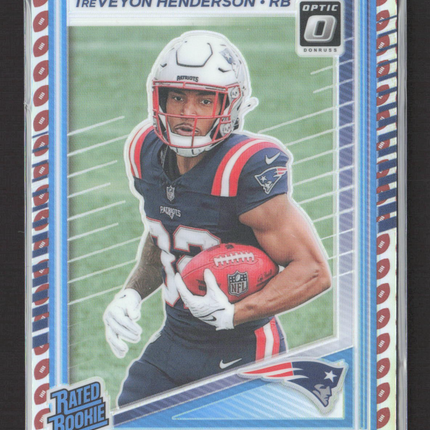 2025 Panini Donruss Optic Prizm TreVeyon Henderson #248 12/16 Footballs