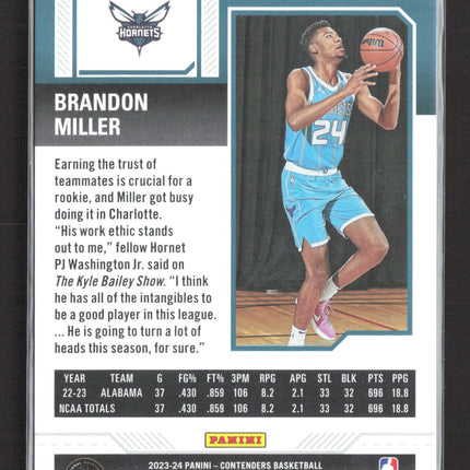 2024 Panini Contenders Basketball Brandon Miller #24