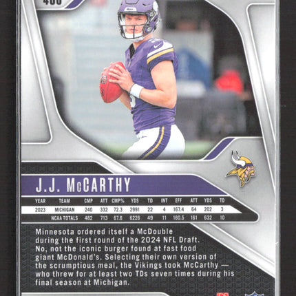 2024 Panini Prizm J.J. McCarthy #400 RC