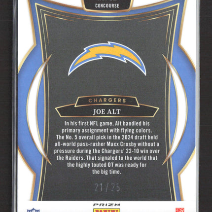 2025 Panini Select Prizm Concourse Joe Alt #82 Tie-Dye /25 RC