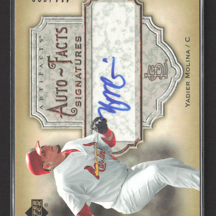 2006 Upper Deck Artifacts Auto-Facts Yadier Molina #AF-YM 411/800 Auto