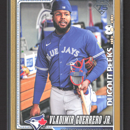 2026 Topps Series One Dugout Peeks Vladimir Guerrero Jr. #20 Gold /50