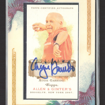 2007 Topps Allen & Ginter's Augie Garrido #AGA-AG Framed Autograph Auto