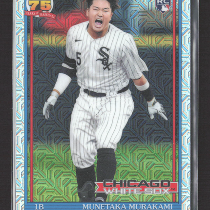 2026 Topps Chrome 75 Years of Baseball Munetaka Murakami Mojo Refractor RC