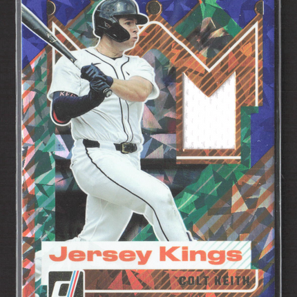 2025 Panini Donruss Jersey Kings Colt Keith #JK-CK Jersey Blue Ice