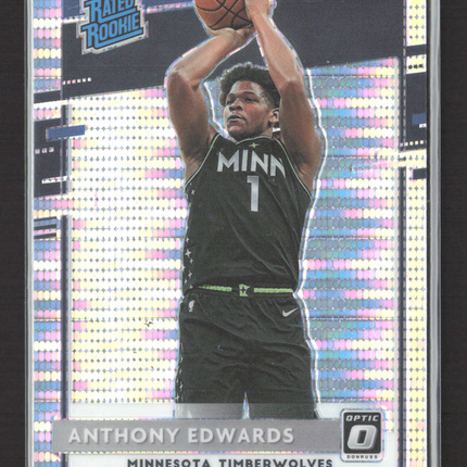 2021 Panini Donruss Optic Prizm Anthony Edwards #151 Pulsar RC