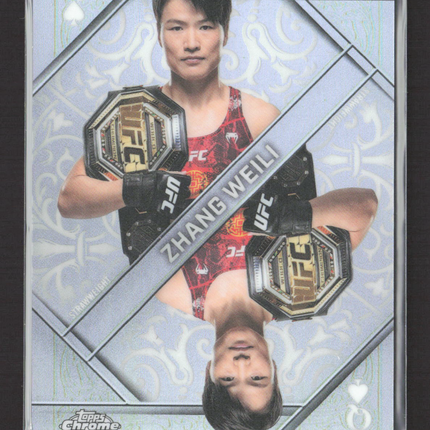 2026 Topps Chrome UFC Kings and Queens Zhang Weili #KQ-6