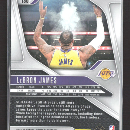 2024 Panini Prizm LeBron James #130 Orange Ice