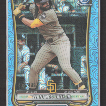 2023 Bowman Chrome Mega Box Fernando Tatis Jr. #47 Blue Mojo Refractor 405/499