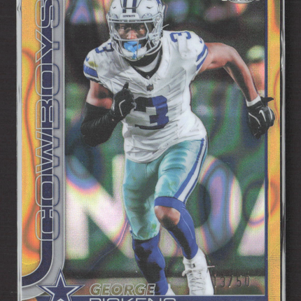2025 Topps Chrome George Pickens #80 Gold Wave 13/50