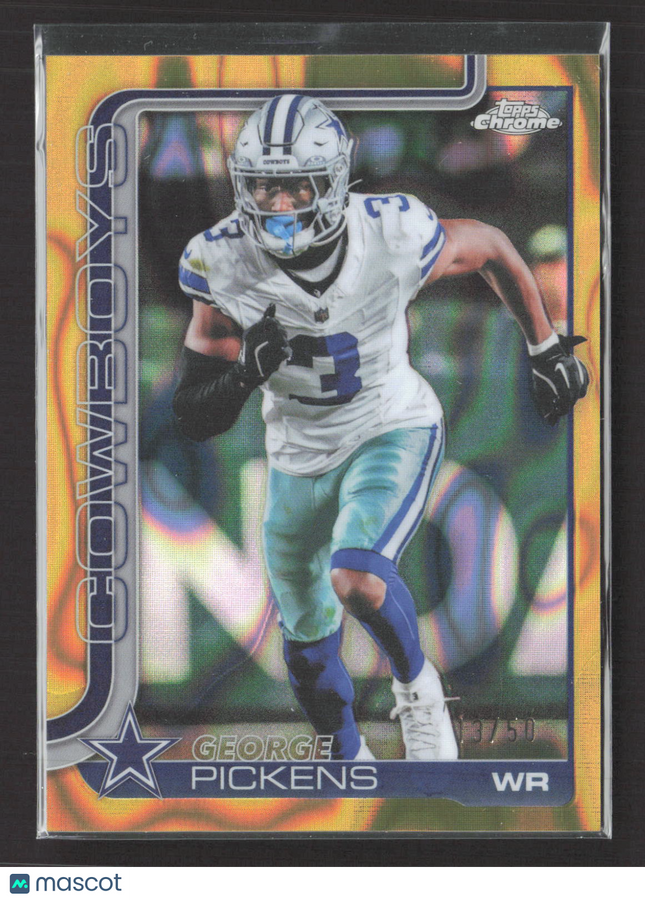 2025 Topps Chrome George Pickens #80 Gold Wave 13/50