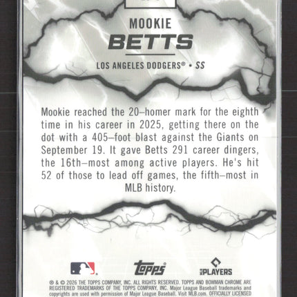 2026 Bowman Chrome Electric Sluggers Mookie Betts #ES-5 040/275