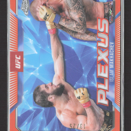 2025 Topps Chrome UFC Plexus Islam Makhachev #PLX-11 Orange /25