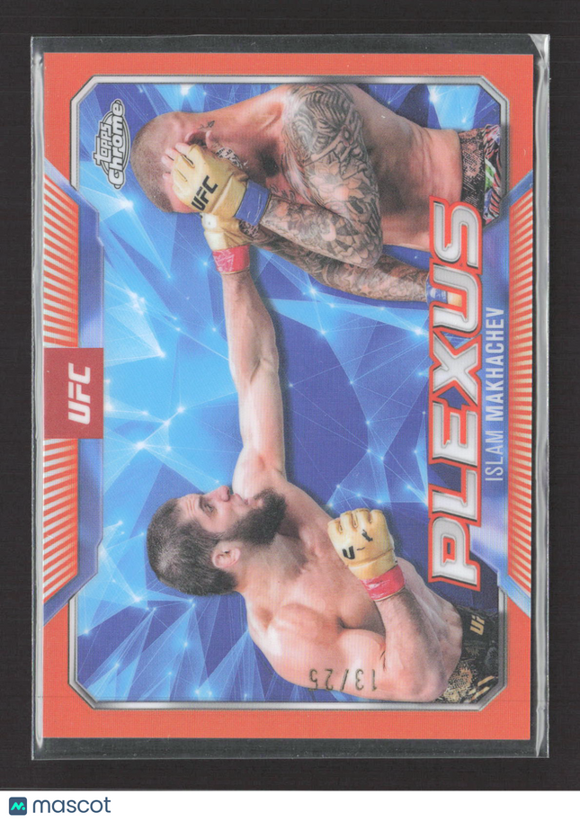 2025 Topps Chrome UFC Plexus Islam Makhachev #PLX-11 Orange /25