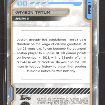2024 Topps Chrome Planetary Pursuit Jayson Tatum #PPS-1 The Sun