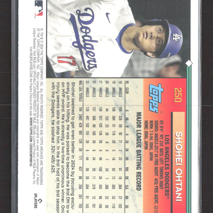 2024 Topps Shohei Ohtani #250 Yellow