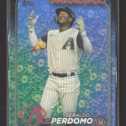 2024 Topps Series 1 Geraldo Perdomo #41 Easter Flowers Foil /50