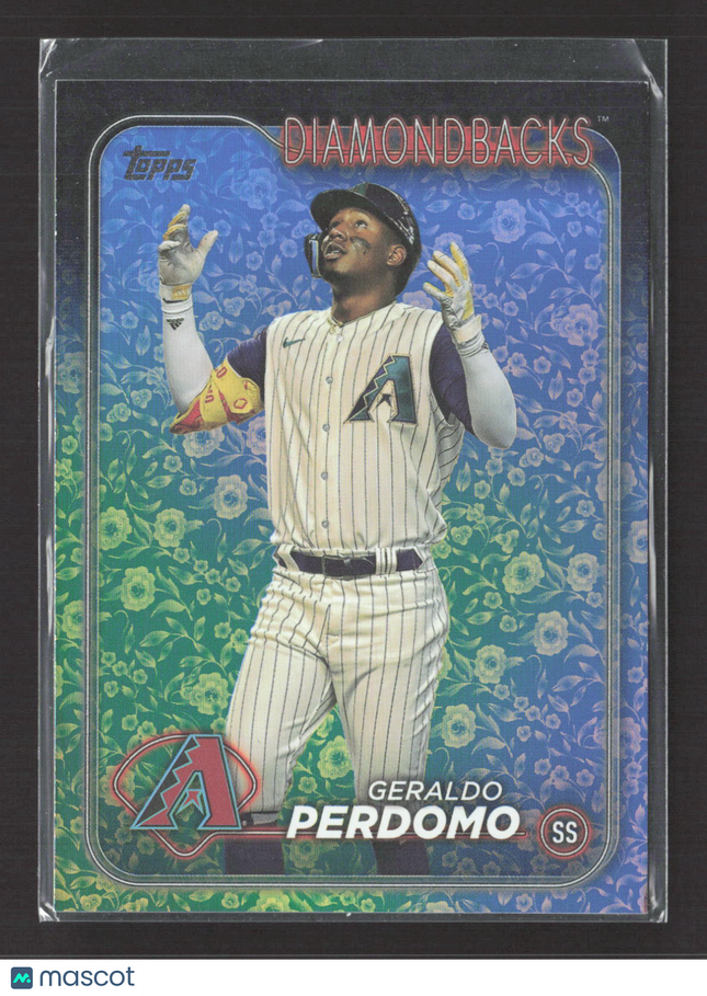 2024 Topps Series 1 Geraldo Perdomo #41 Easter Flowers Foil /50