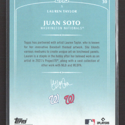 2022 Topps x Lauren Taylor Juan Soto #30